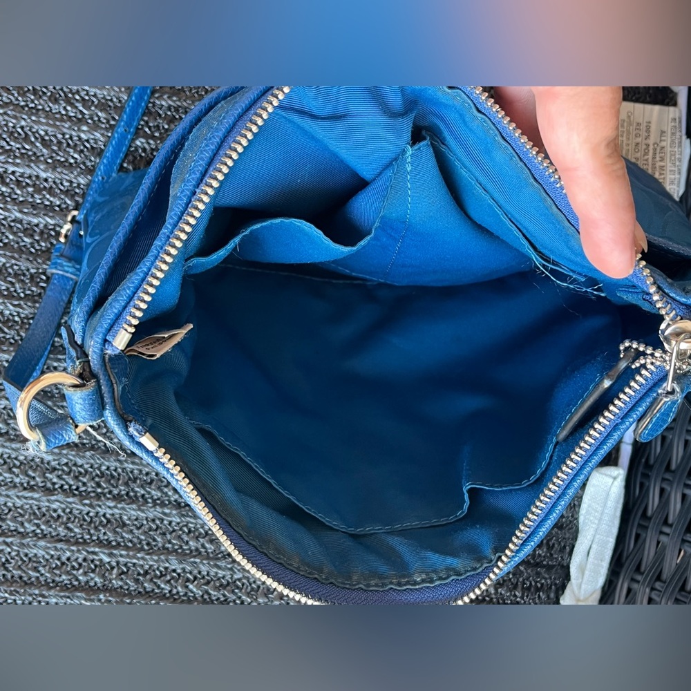 Coach Vibrant Blue Crossbody Bag - Picture 4 of 15